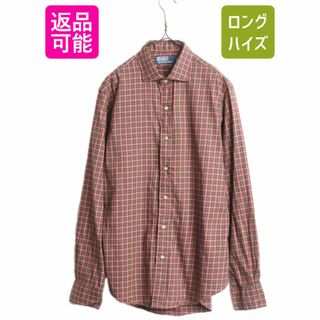 ラルフローレン(Ralph Lauren)の00s ポロ ラルフローレン チェック 長袖 シャツ メンズ M / 00年代 オールド 長袖シャツ ポニー無し コットン 薄手 マルチカラー Yシャツ(シャツ)