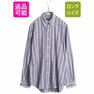 ラルフローレン(Ralph Lauren)のラルフローレン チェック 長袖 ボタンダウン シャツ メンズ M / ポロ コットン ワンポイント 長袖シャツ BD BDシャツ クラシックフィット(シャツ)