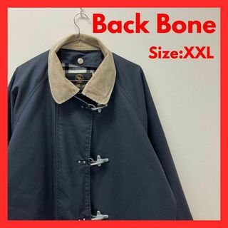 バックボーン(BACKBONE)の【美品】古着　Back Bone　ファイヤーマンジャケット　メンズ　紺　XXL(その他)