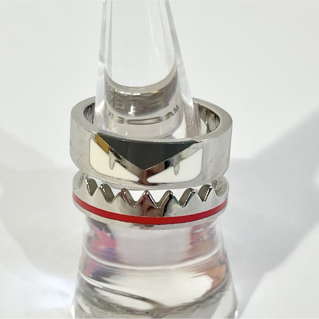 FENDI(フェンディ)の正規品 箱付 フェンディ リング バッグバグズ モンスター シルバー 指輪 18 メンズのアクセサリー(リング(指輪))の商品写真
