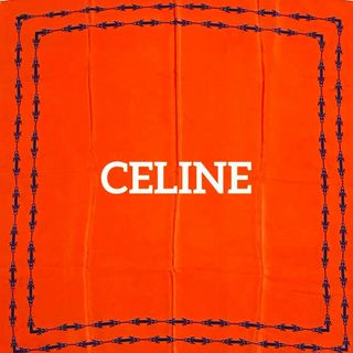 セリーヌ(celine)の★CELINE★ スカーフ チェーン オレンジ(バンダナ/スカーフ)