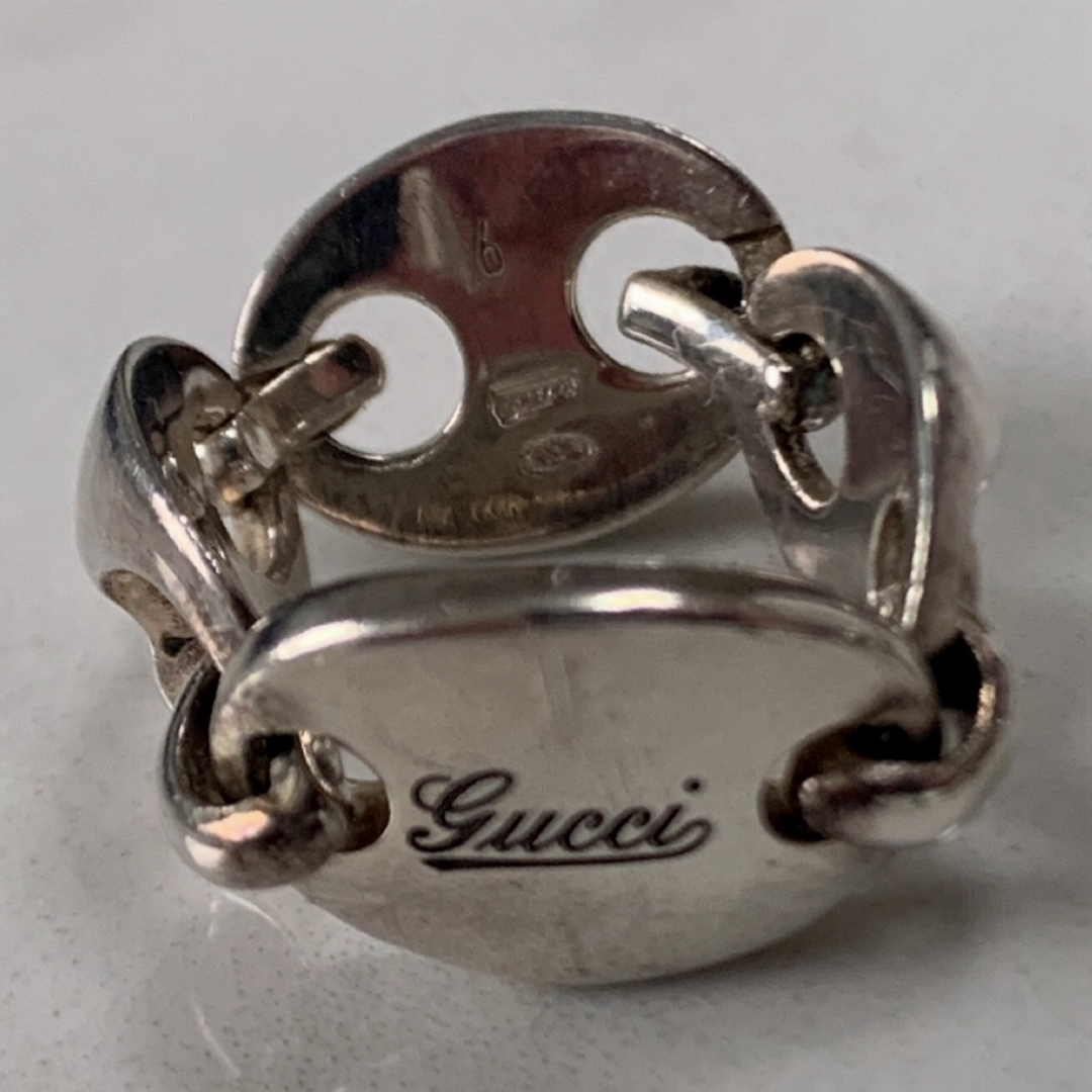 Gucci - GUCCI グッチ シルバーリング 8号 チェーンの通販 by Gucci - GUCCI グッチ シルバーリング 8号 チェーンの通販 by