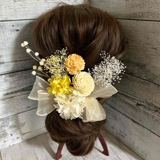 髪飾りドライフラワー和装＊袴ヘアピン卒業式結婚式成人式＊ヘアパーツ花飾り(ヘアピン)