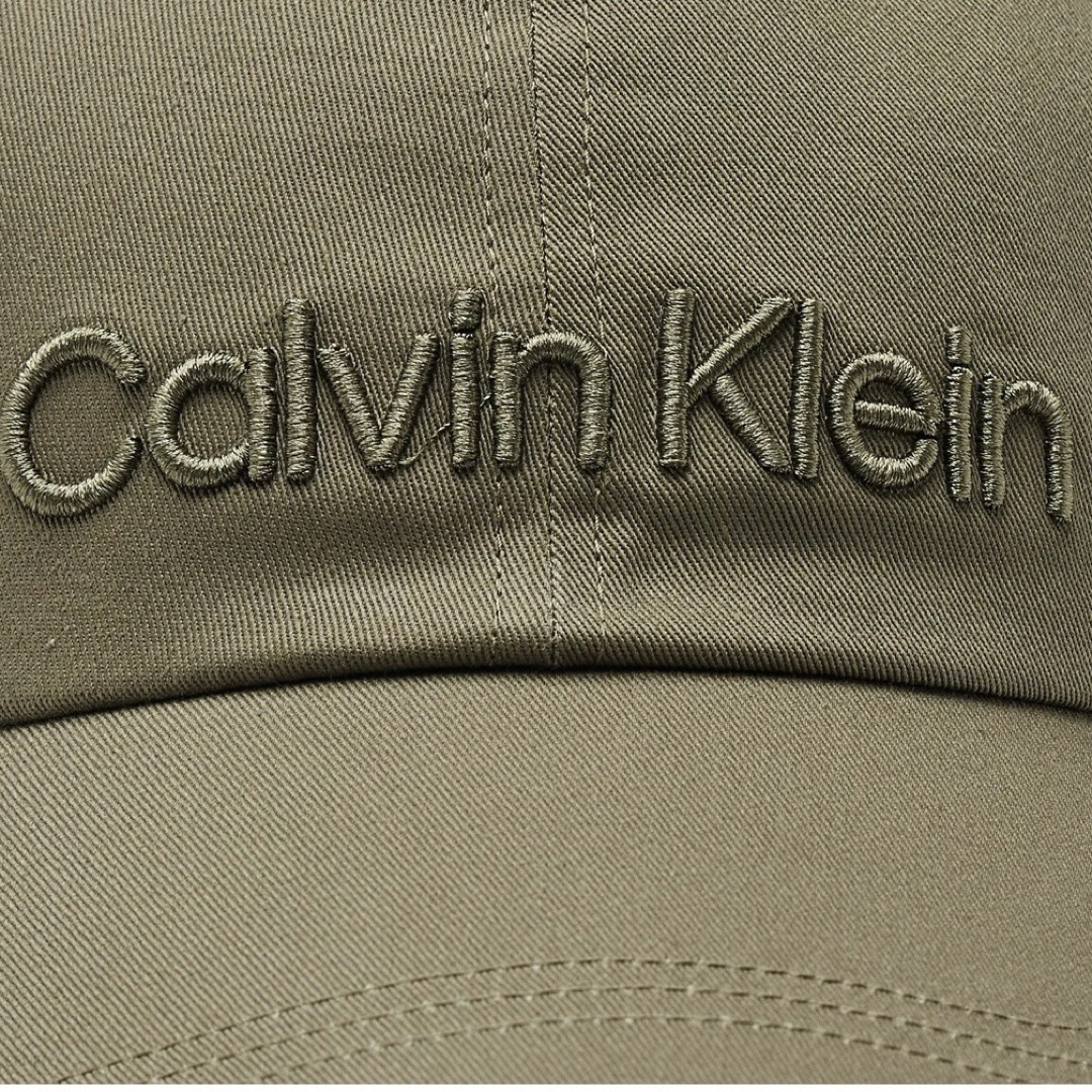 Calvin Klein(カルバンクライン)のカルバンクライン キャップ 帽子 メンズ レディース 刺繍 カーキ オリーブ メンズの帽子(キャップ)の商品写真