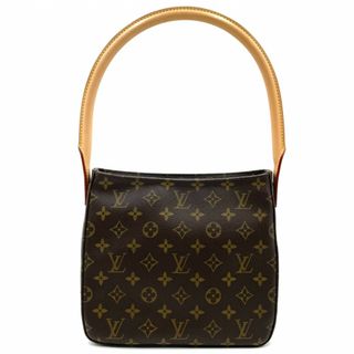 ルイヴィトン(LOUIS VUITTON)の【在庫一掃】LOUIS VUITTON ルイヴィトン ハンドバッグ モノグラム ルーピングMM ワンハンドル 肩掛け Looping MM 鞄 かばん M51146    ブラウン 茶 ゴールド金具 レディース 美品【中古品】(ハンドバッグ)