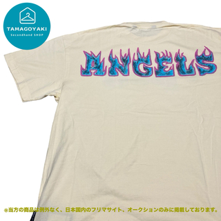 PALM ANGELS - パーム エンジェルス Tシャツ　センターロゴ　フレイムロゴ　新作　XL 超美品