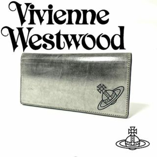 Vivienne Westwood - ヴィヴィアン✨長財布✨かぶせ✨Vivienne✨グレー✨未使用✨展示品✨ORB