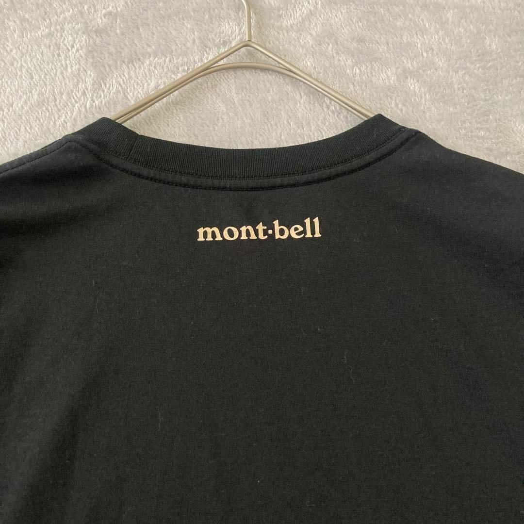 mont bell(モンベル)の【mont-bell】モンベル（M）Tシャツ プリント トップス ブラック 黒 レディースのトップス(Tシャツ(半袖/袖なし))の商品写真