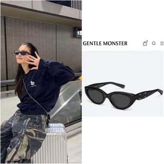 マルタンマルジェラ(Maison Martin Margiela)の新品 GENTLE MONSTER マルジェラ MM108 レザー サングラス(サングラス/メガネ)