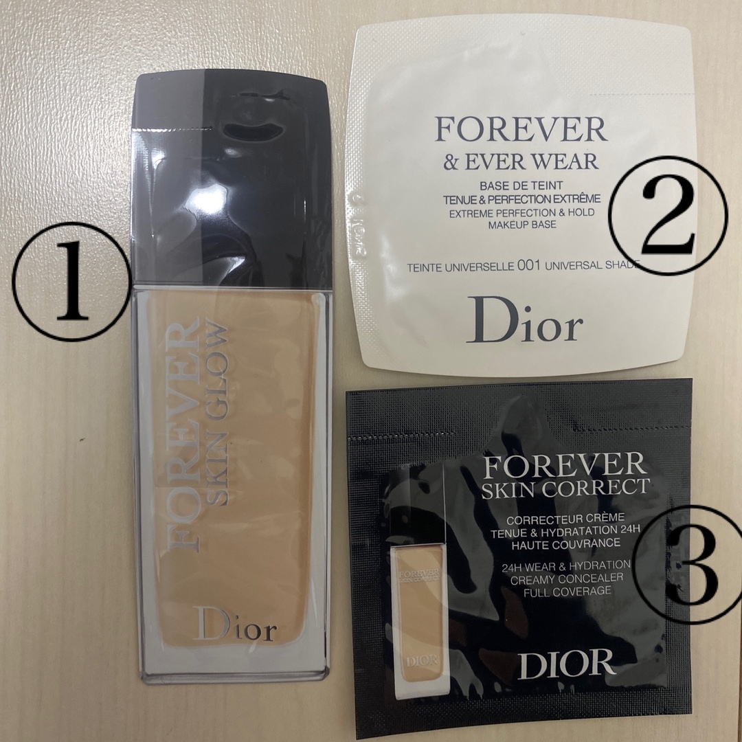 Dior(ディオール)のDIOR フォーエバースキングロー　ファンデーション コスメ/美容のキット/セット(サンプル/トライアルキット)の商品写真