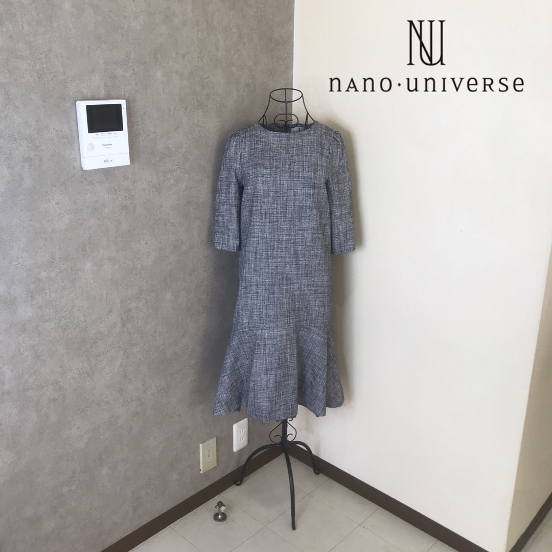 nano・universe(ナノユニバース)のナノユニバース♡1度着用　ツイードワンピース  レディースのワンピース(ひざ丈ワンピース)の商品写真