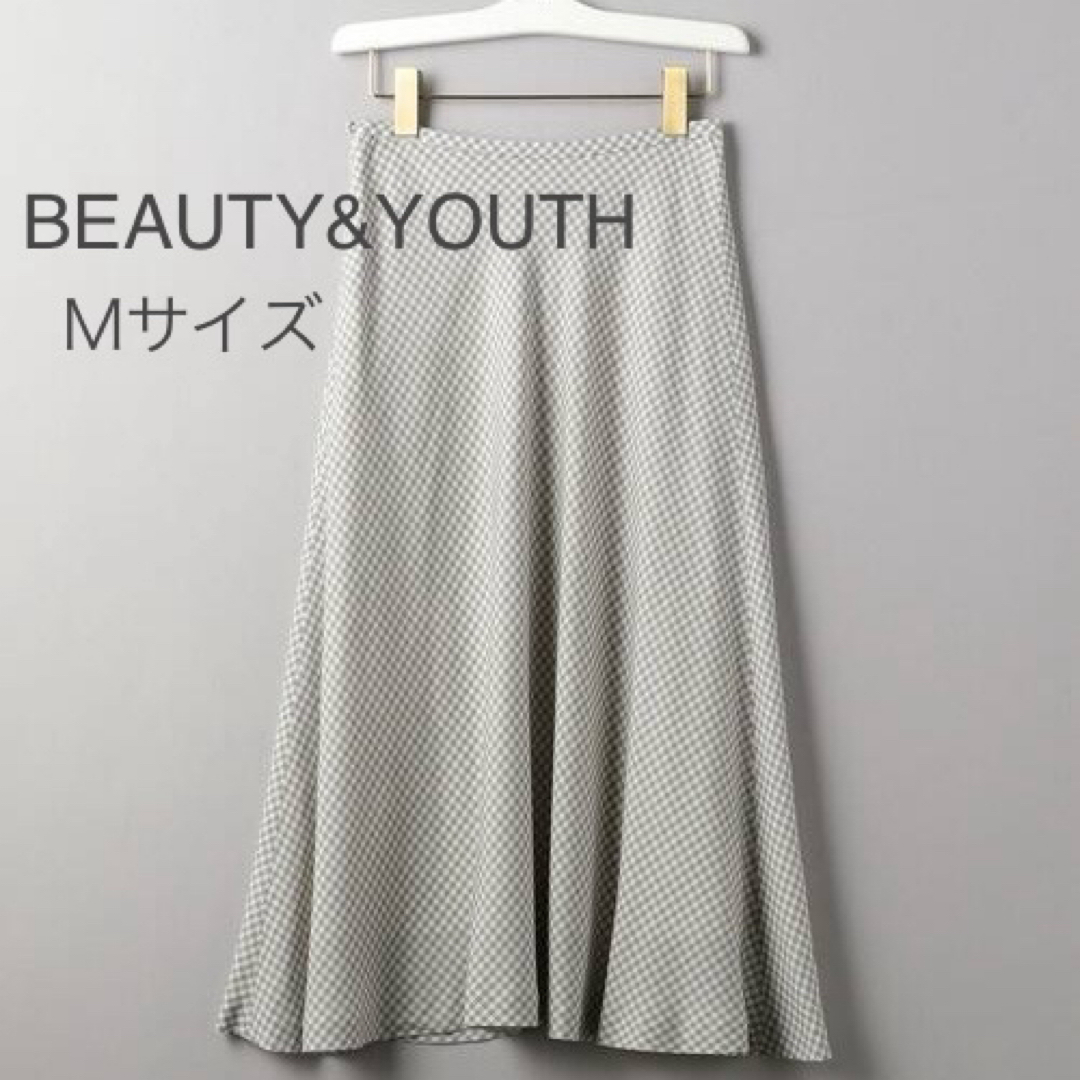 BEAUTY&YOUTH UNITED ARROWS(ビューティアンドユースユナイテッドアローズ)のBEAUTY&YOUTH チェックサーキュラースカート レディースのスカート(ロングスカート)の商品写真