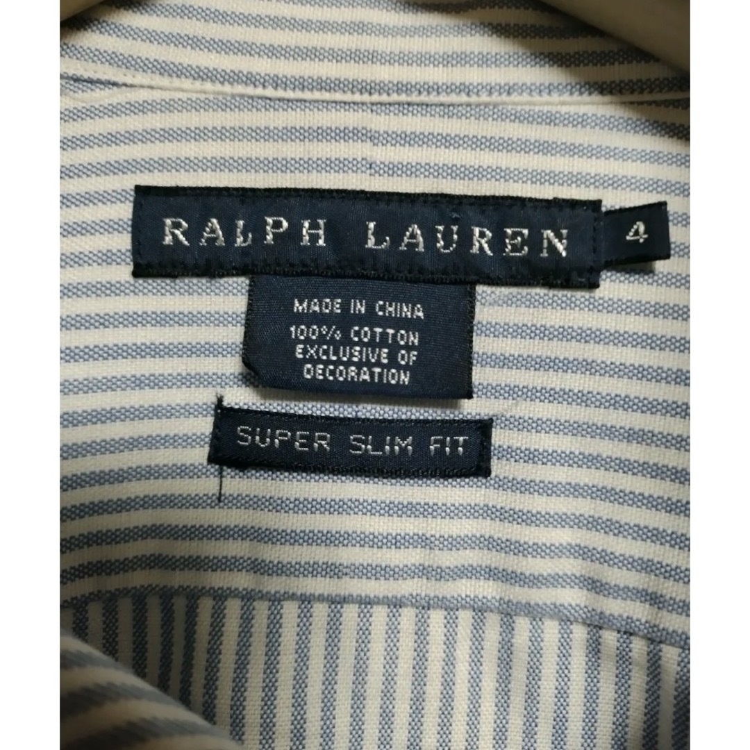 POLO RALPH LAUREN(ポロラルフローレン)のポロラルフローレンストライプシャツ　サイズ レディース4号  レディースのトップス(シャツ/ブラウス(長袖/七分))の商品写真