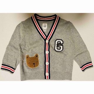 ベビーギャップ(babyGAP)のbaby GAP カーディガン　グレー　6-12(カーディガン/ボレロ)