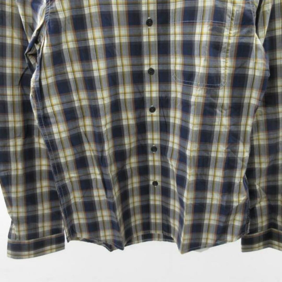 ARMANI EXCHANGE(アルマーニエクスチェンジ)のアルマーニエクスチェンジ BDシャツ チェック柄 長袖 青系 ブルー XS メンズのトップス(シャツ)の商品写真
