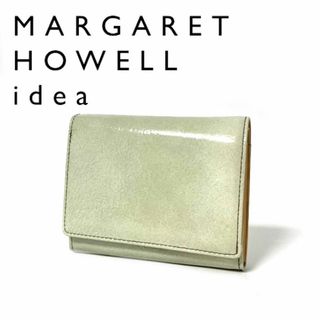 マーガレットハウエル(MARGARET HOWELL)のマーガレット ハウエル アイデア 2折財布 アトランティック ゴード革 エナメル(財布)