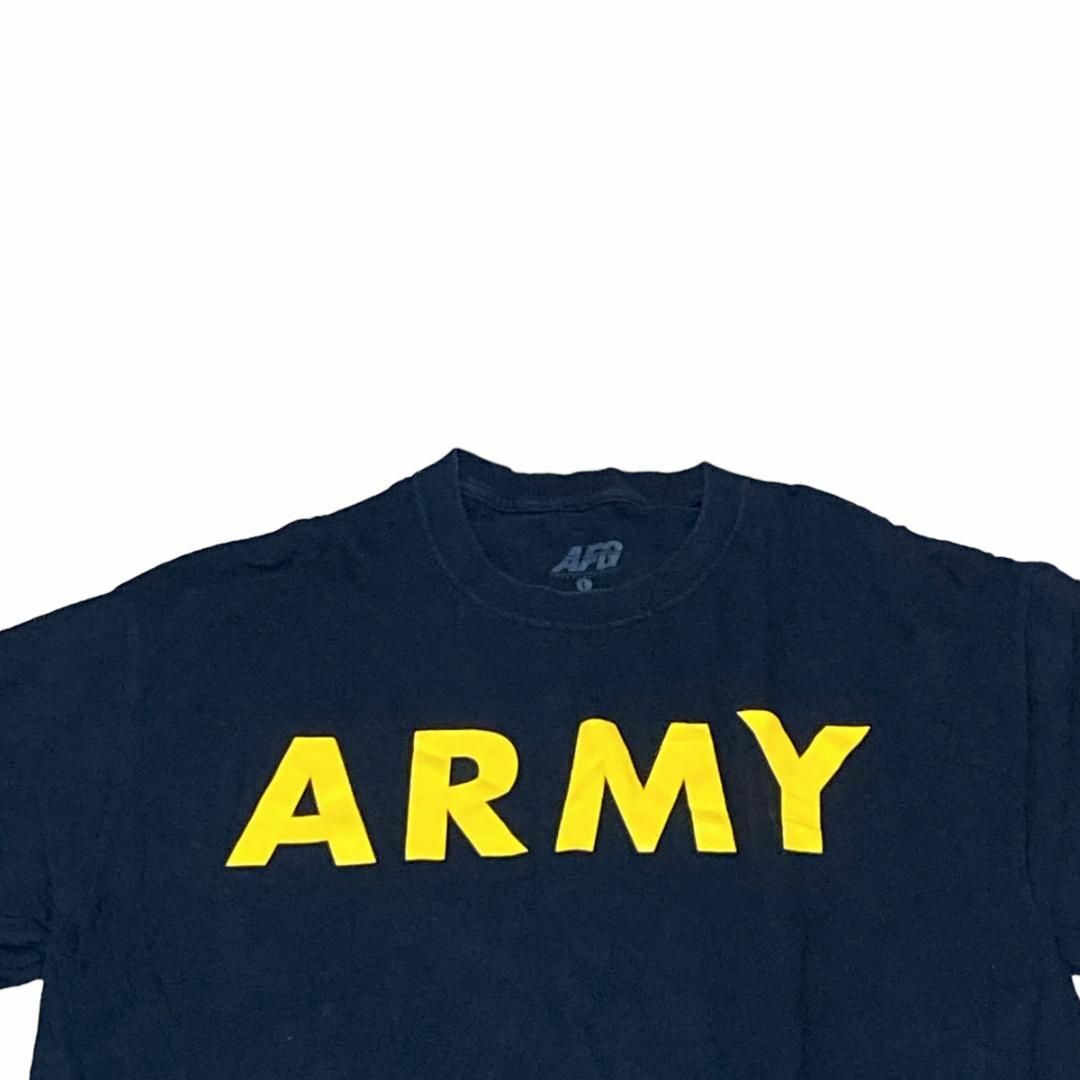 MILITARY(ミリタリー)のAGF U.S.ARMY ミリタリー 半袖Tシャツ APFU ブラック z27 メンズのトップス(Tシャツ/カットソー(半袖/袖なし))の商品写真