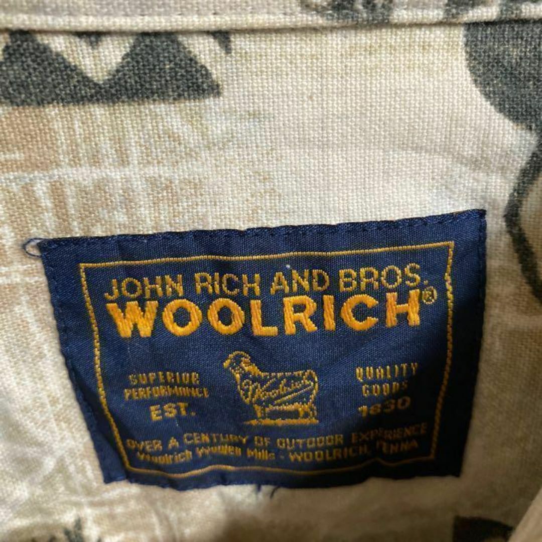 WOOLRICH(ウールリッチ)のウールリッチ アニマル トナカイ USA古着 ボタンダウンシャツ 長袖 シャツ メンズのトップス(シャツ)の商品写真