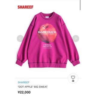 【人気】SHAREEF　シャリーフ　“DOT APPLE” BIG SWEAT