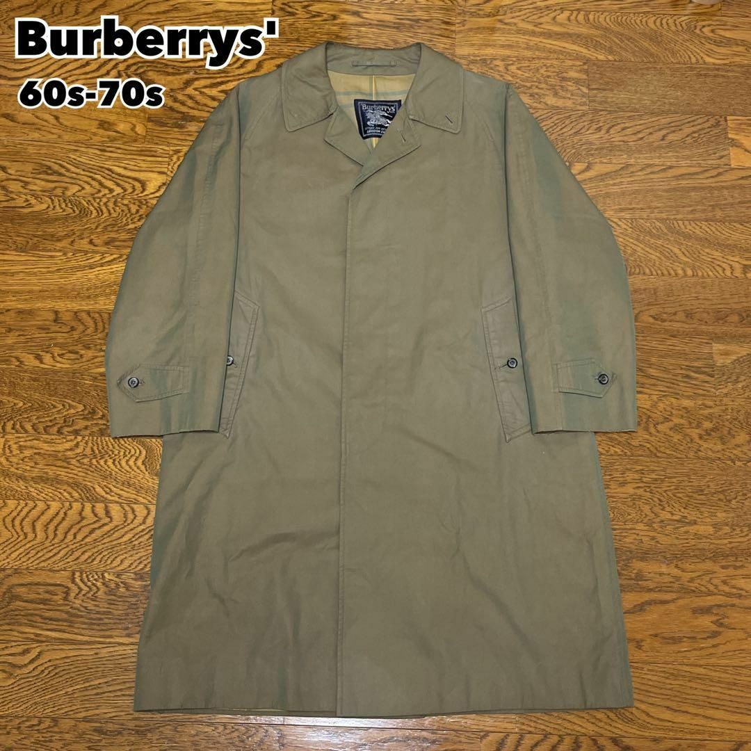 60s-70s Burberry バーバリー ステンカラーコート バルマカーン メンズのジャケット/アウター(ステンカラーコート)の商品写真