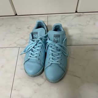 スタンスミス(STANSMITH（adidas）)のスタンスミス水色レザー　25.5         スタンスミス  アイシーブルー(スニーカー)