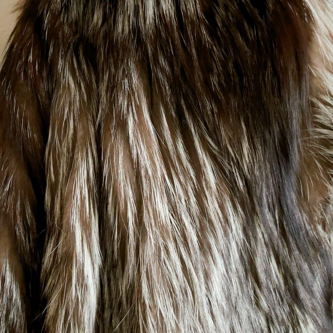 【極美品✨最高峰】 SAGAFOX シルバーフォックス リアルファー 女優襟 レディースのジャケット/アウター(毛皮/ファーコート)の商品写真