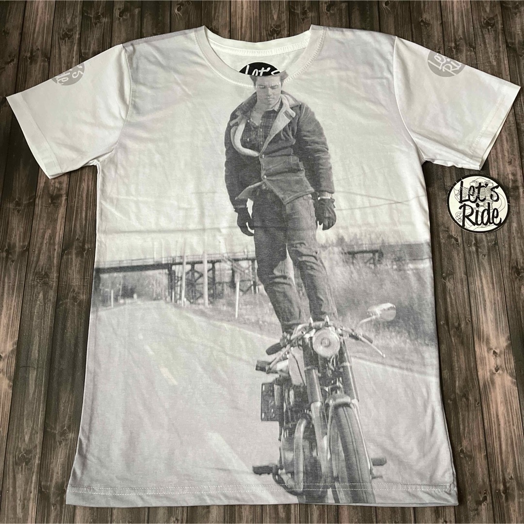 LET'SRIDE レッツライド バイカー Tシャツ  新品未使用品 メンズのトップス(Tシャツ/カットソー(半袖/袖なし))の商品写真