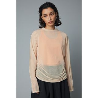 ヘリンドットサイ(HeRIN.CYE)のHeRIN.CYE Sheer mellow top(Tシャツ(長袖/七分))