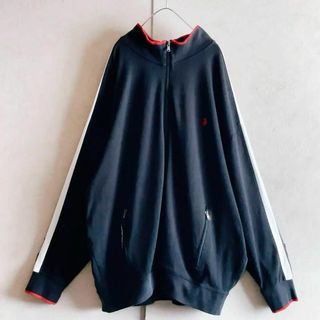 ポロラルフローレン(POLO RALPH LAUREN)の【デカタボ✨大きめXOサイズ】ポロラルフローレン　スウェット　ジャージ　黒白赤(ジャージ)