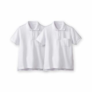 [ニッセン] スクール ポロシャツ 半袖 セット 2枚組 ポケットあり 綿 10(その他)