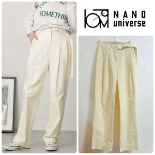 【新品】 nano universe タックパンツ