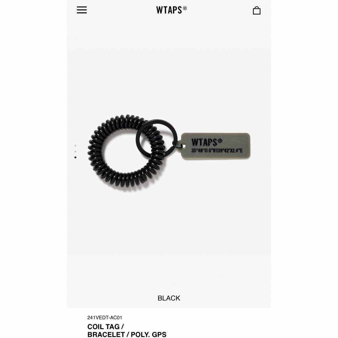 W)taps(ダブルタップス)のwtaps 24ss coil tag bracelet メンズのファッション小物(キーホルダー)の商品写真