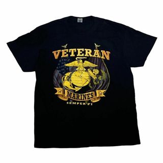 ミリタリー(MILITARY)のGILDANミリタリー U.S.MARINES 半袖Tシャツ 海兵隊 紋章z31(Tシャツ/カットソー(半袖/袖なし))