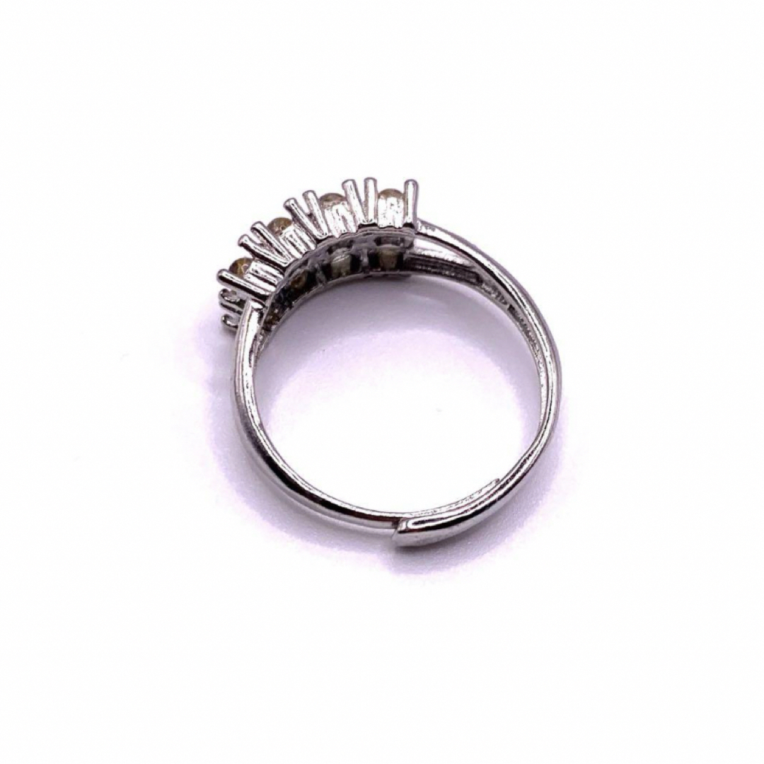ルチルクォーツ　カボション　金運アップ　レディース  シルバー　リング　指輪 レディースのアクセサリー(リング(指輪))の商品写真