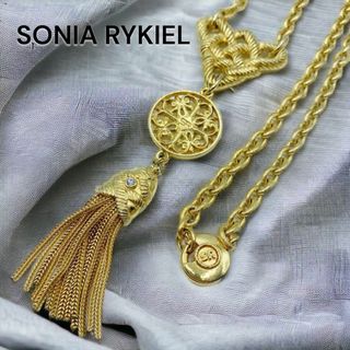 ソニアリキエル(SONIA RYKIEL)のSONIA RYKIEL ソニアリキエル SR刻印 ヴィンテージ ネックレス(ネックレス)