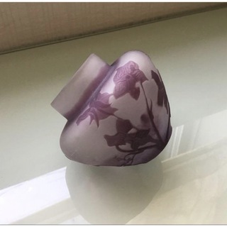 エミール・ガレ 花瓶 オリジナル 本物 スミレ 紫 アール・ヌーヴォー フランス(その他)