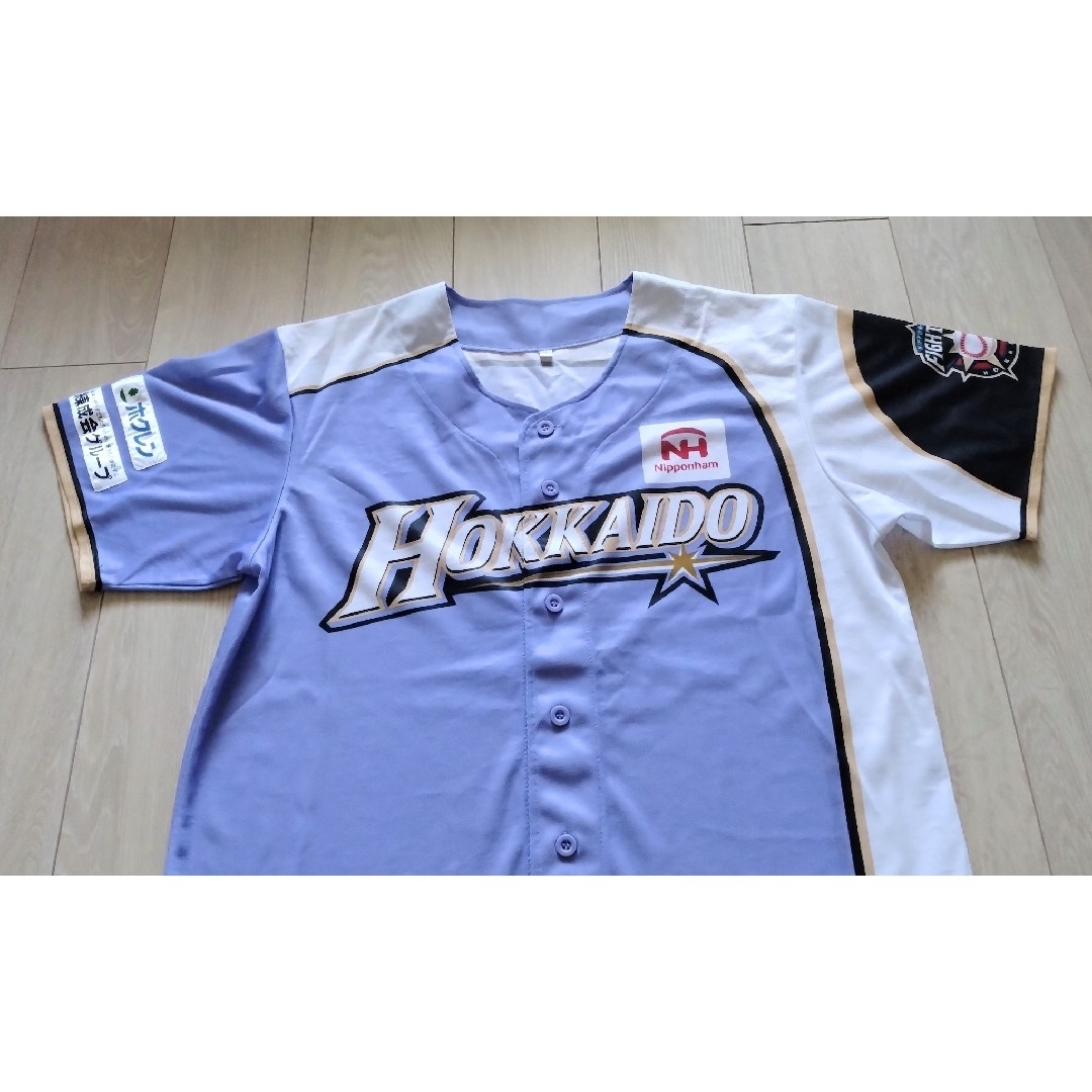 MIZUNO(ミズノ)の【限定】北海道　日本ハム　ファイターズ　大谷　ラベンダー　ユニフォーム　フリー スポーツ/アウトドアの野球(応援グッズ)の商品写真