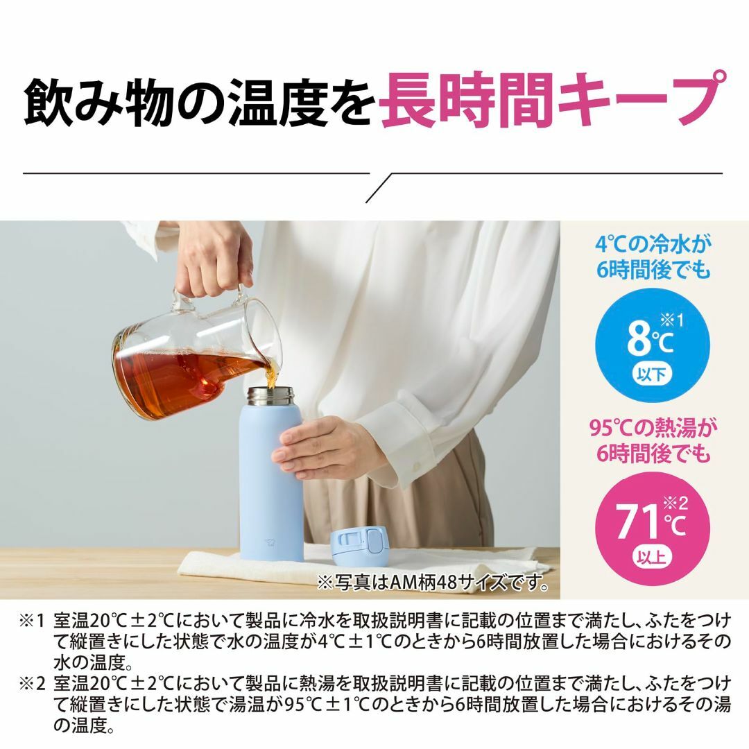 【色: エアリーブルー】象印マホービン(ZOJIRUSHI) 水筒 シームレスせ インテリア/住まい/日用品のキッチン/食器(弁当用品)の商品写真