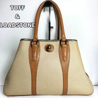 トフアンドロードストーン(TOFF＆LOADSTONE)の【レザーエンボス加工✨】　トフアンドロードストーン　キャンバス トートバッグ(トートバッグ)