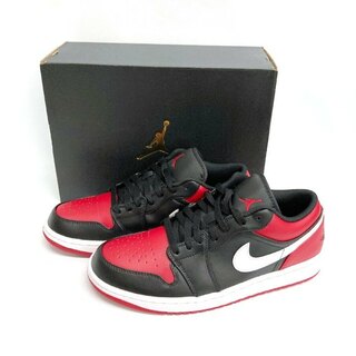 ナイキ(NIKE)の★NIKE ナイキ 553558-066  Air Jordan 1 Low Bred エアジョーダン1 ロー ブレッド レッド size27.5cm(スニーカー)