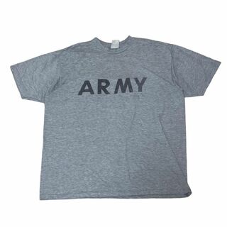 ミリタリー(MILITARY)のU.S.ARMY ミリタリー 半袖Tシャツ トレーニング グレーUS古着z35(Tシャツ/カットソー(半袖/袖なし))
