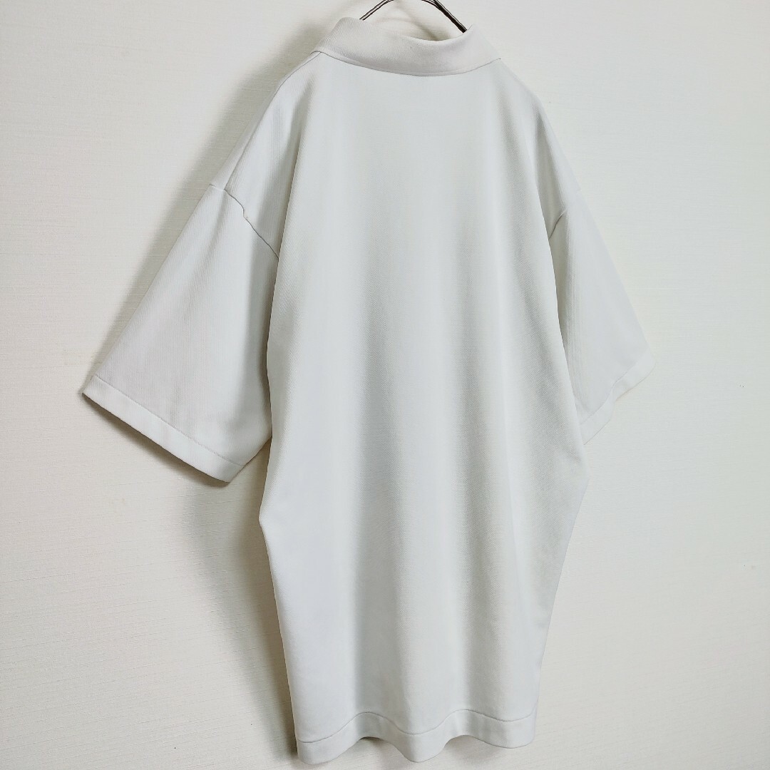 MIZUNO(ミズノ)の【定番デザイン】Mizuno ミズノ☆ワンポイント刺繍ロゴ付ポロシャツ　XL　白 メンズのトップス(ポロシャツ)の商品写真