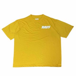 ミリタリー(MILITARY)のUSA製SOFFE ミリタリー U.S.NAVY 半袖Tシャツ イエローz36①(Tシャツ/カットソー(半袖/袖なし))