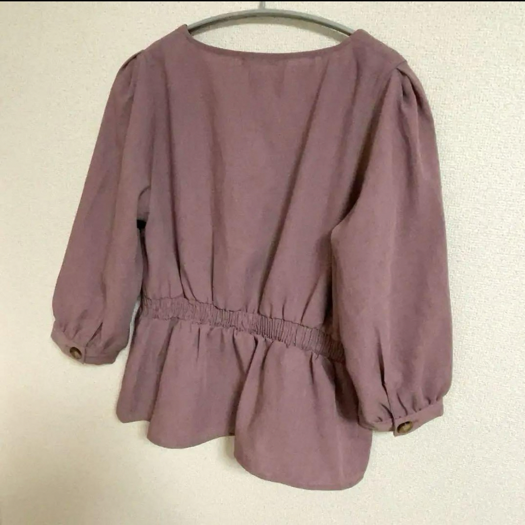 GLACIER(グラシア)のグラシア 薄手カーディガン 春服 羽織もの 前ボタン くすみピンク系 レディースのトップス(カーディガン)の商品写真
