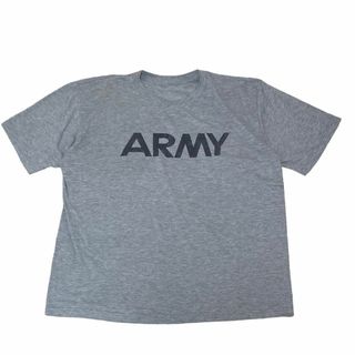 ミリタリー(MILITARY)のU.S.ARMY ミリタリー 半袖Tシャツ トレーニング グレーUS古着z37(Tシャツ/カットソー(半袖/袖なし))