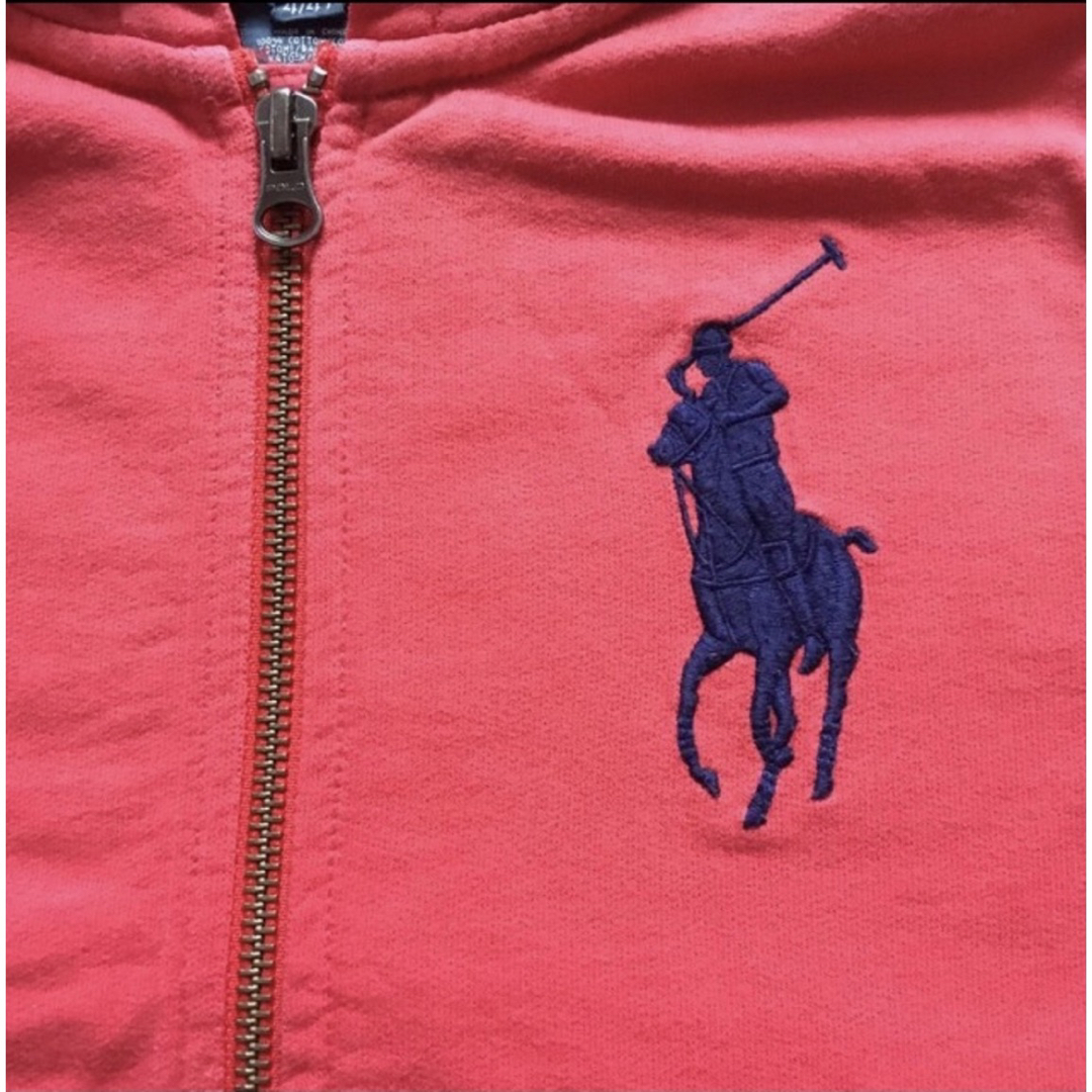 POLO（RALPH LAUREN）(ポロ)の４T   Polo by Ralph Lauren  ジップアップパーカー　赤 キッズ/ベビー/マタニティのキッズ服男の子用(90cm~)(ジャケット/上着)の商品写真