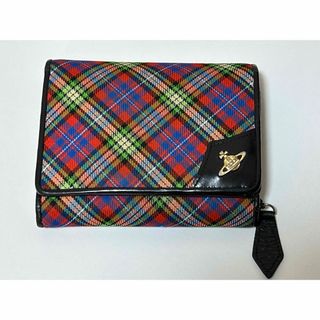 ヴィヴィアンウエストウッド(Vivienne Westwood)の【美品】 Vivienne Westwood キャンバス 二つ折り財布 オーブ(財布)