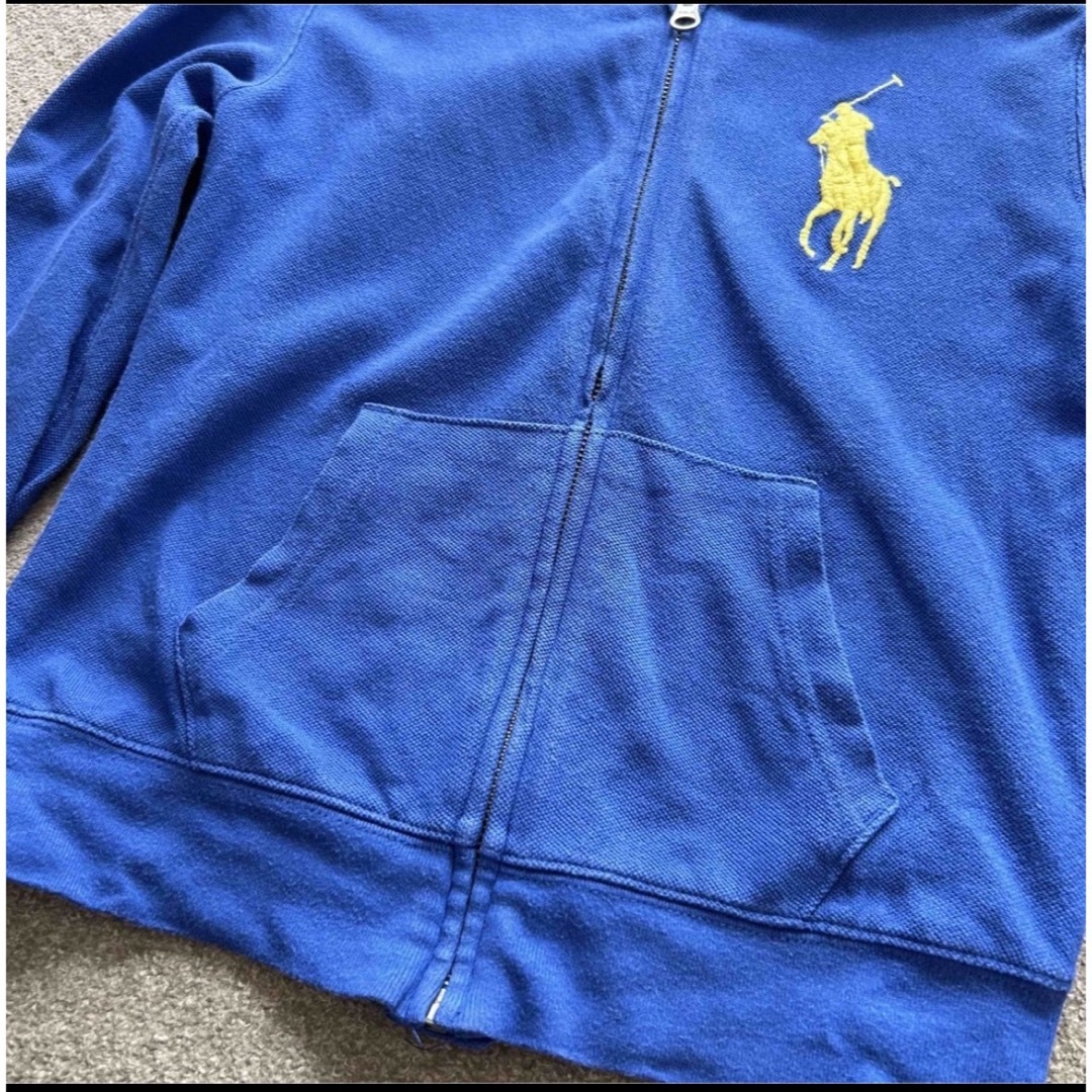 POLO RALPH LAUREN(ポロラルフローレン)の１３０　POLO RALPH LAUREN    ジップアップパーカー　ブルー キッズ/ベビー/マタニティのキッズ服男の子用(90cm~)(ジャケット/上着)の商品写真