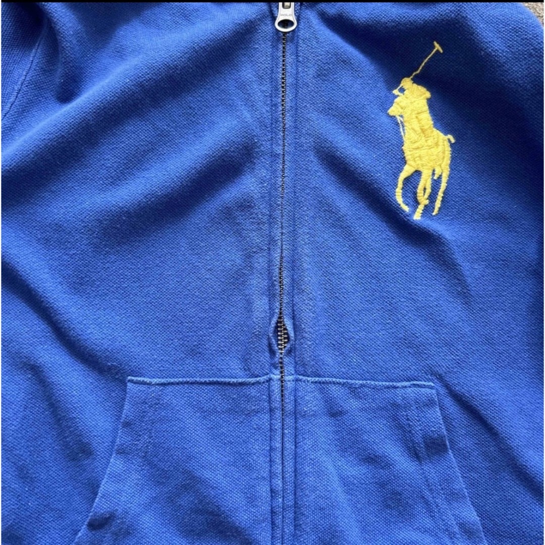 POLO RALPH LAUREN(ポロラルフローレン)の１３０　POLO RALPH LAUREN    ジップアップパーカー　ブルー キッズ/ベビー/マタニティのキッズ服男の子用(90cm~)(ジャケット/上着)の商品写真