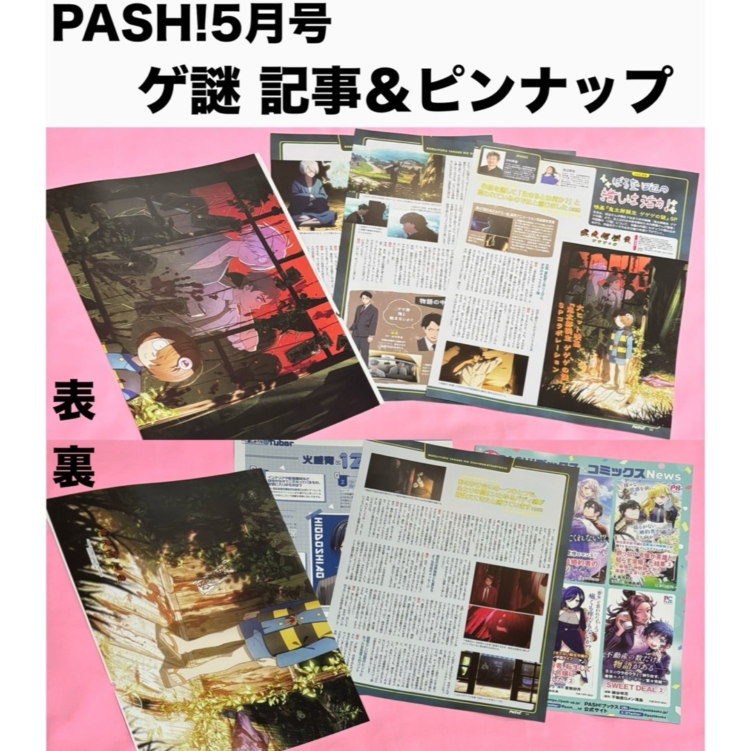 PASH! パッシュ ゲ謎 記事 切抜き ＆ ピンナップ  即購入⭕️ エンタメ/ホビーの雑誌(その他)の商品写真